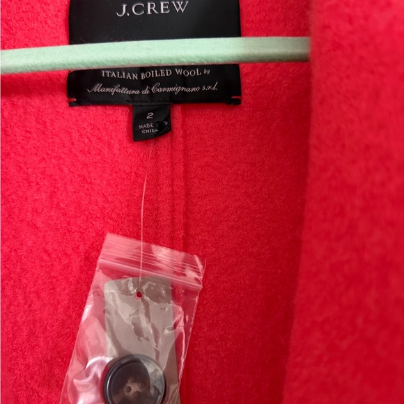 J. Crew Women's Vibrant Pink Pea Coat - Picture 3 of 3